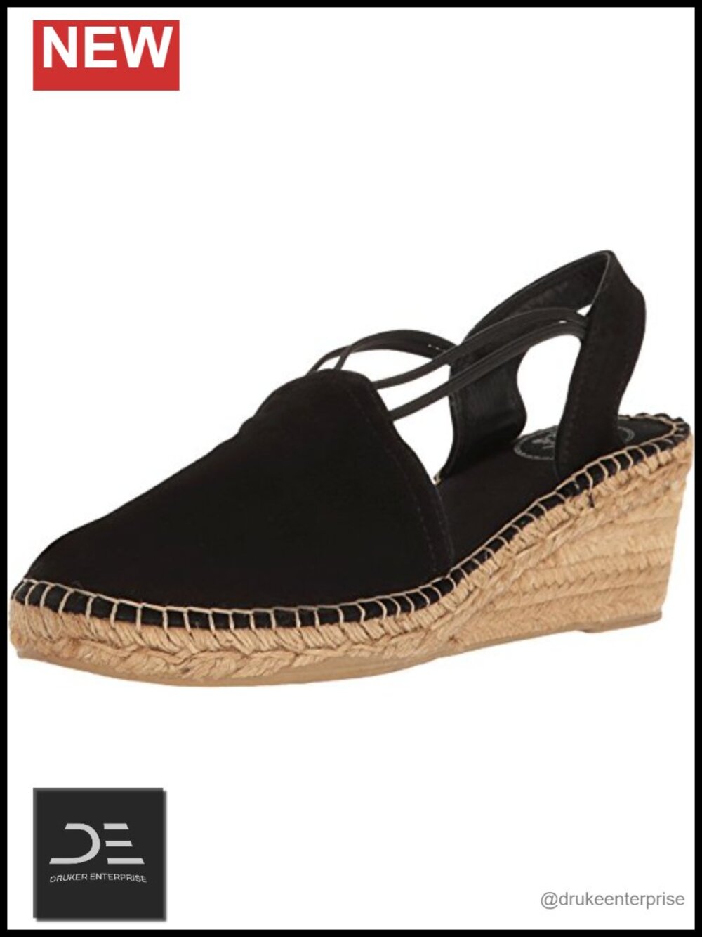 Toni Pons Espadrille Wedge Slip-On Shoes with Rubber Sole